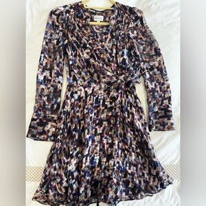 MILLY Multicolor Abstract Print Women's Dress